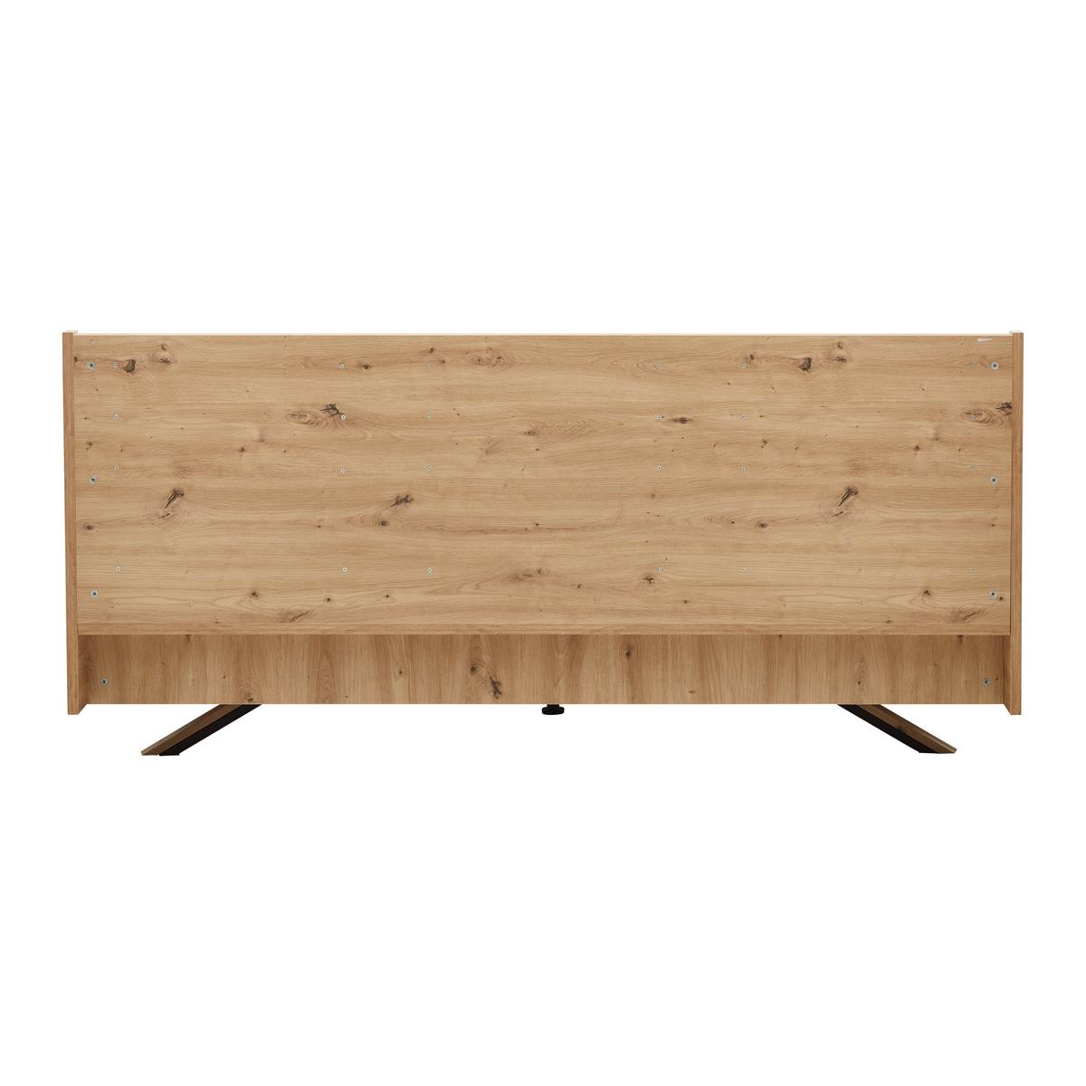 Polsterbett Dormio ca. 180x200 cm Eichefarben/Braun - Eichefarben/Schwarz, MODERN, Holz/Textil (180/200cm) - Bessagi Home