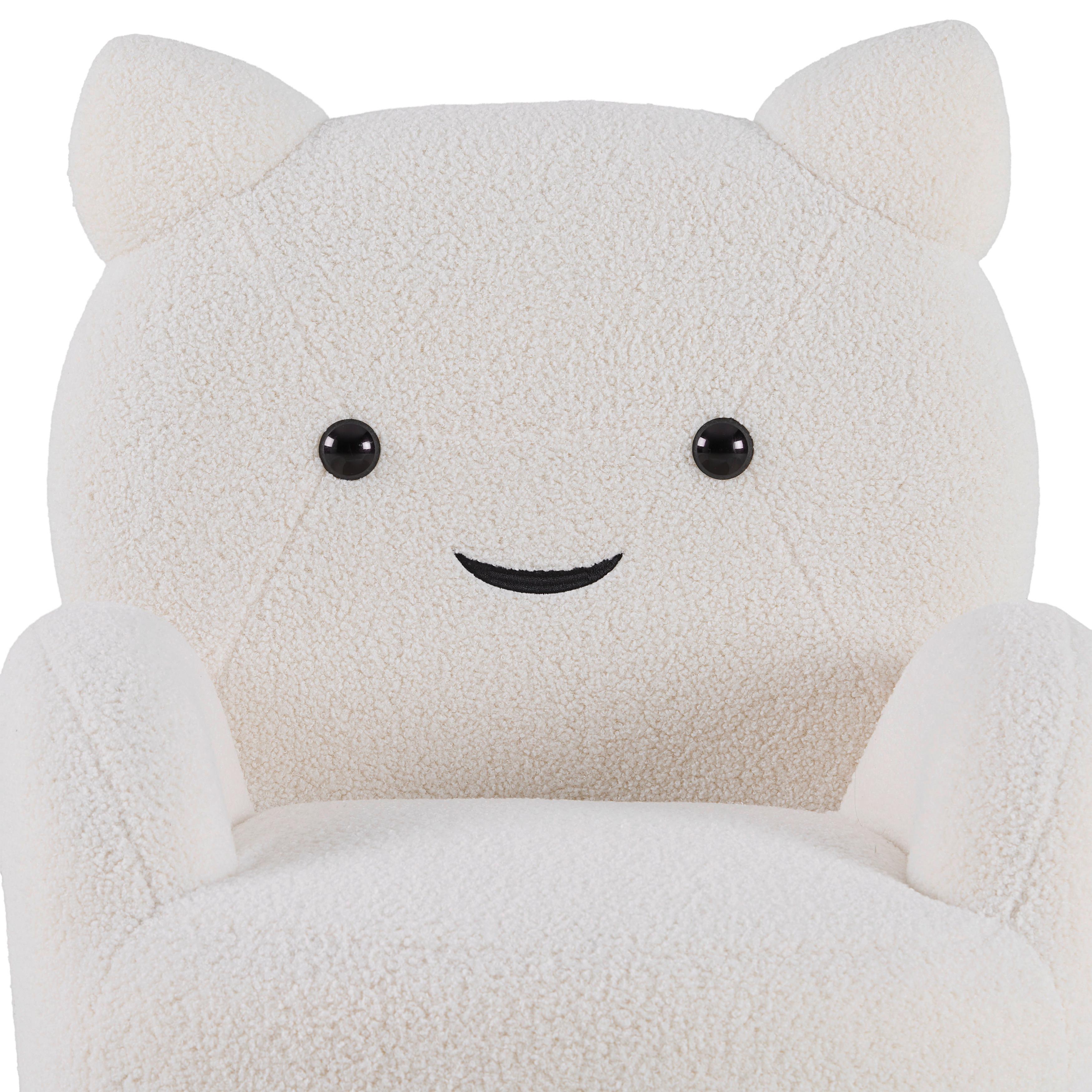 FÅTÖLJ KITTI -TREND- - vit, Romantik / Lanthus, trä/textil (59/72/58cm) - Mömax