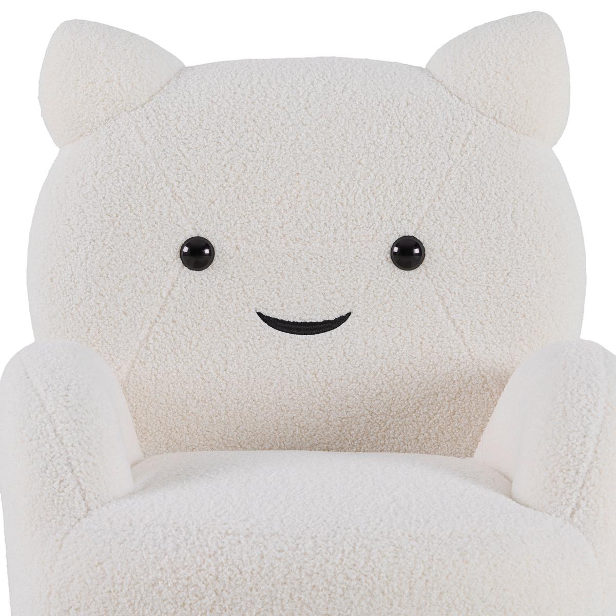 Fotelja Kitti -Trend- - bijela, Romantično / ladanjski, drvo/tekstil (59/72/58cm) - Premium Living