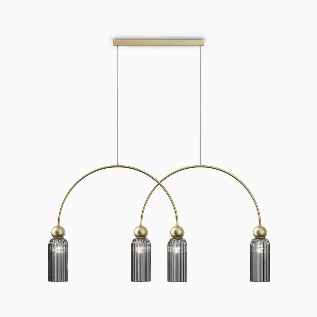 Pendelleuchte Mod302pl-04gr - Goldfarben, Design, Metall (110/360/10cm) - MAYTONI