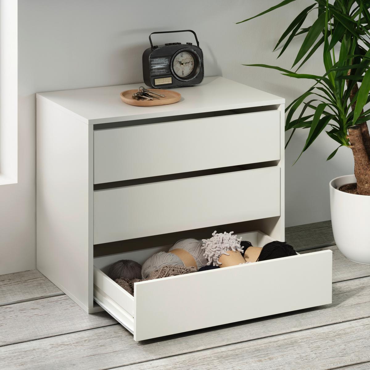 ZESTAW SZUFLAD UNIVERSAL II - biały, Konventionell, materiał drewnopochodny (70/61/44cm) - Mömax