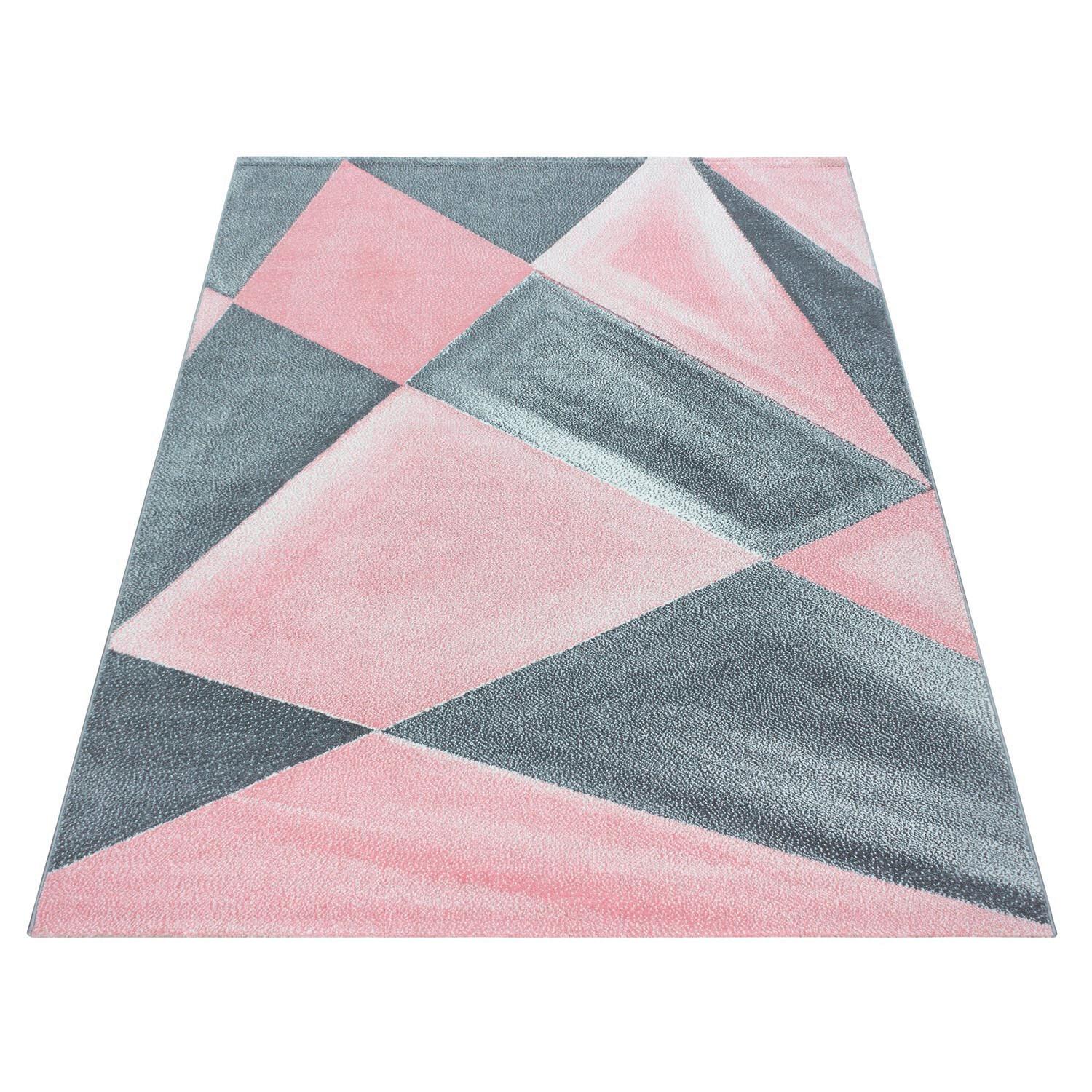 Webteppich Beta Rosa ca. 160x230cm - Rosa, Basics, Textil (160/230cm) - Novel