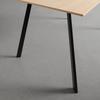MATBORD EMIL - svart/ekfärgad, Klassisk, metall/trämaterial (110/75/70cm) - Based