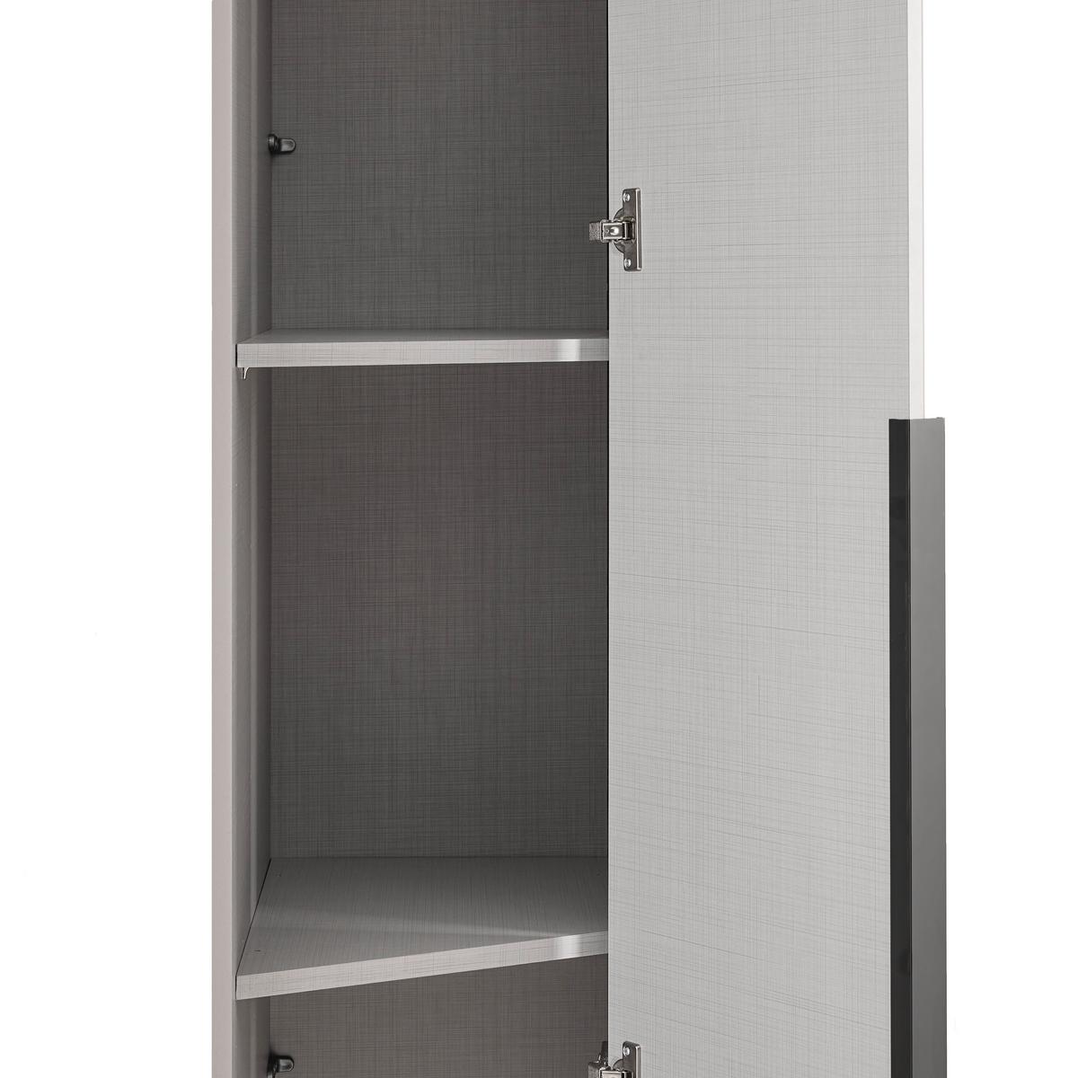 Kosi Ormar New York - sahara/siva, Konvencionalno, staklo/drvni materijal (33/236/58cm) - Premium Living