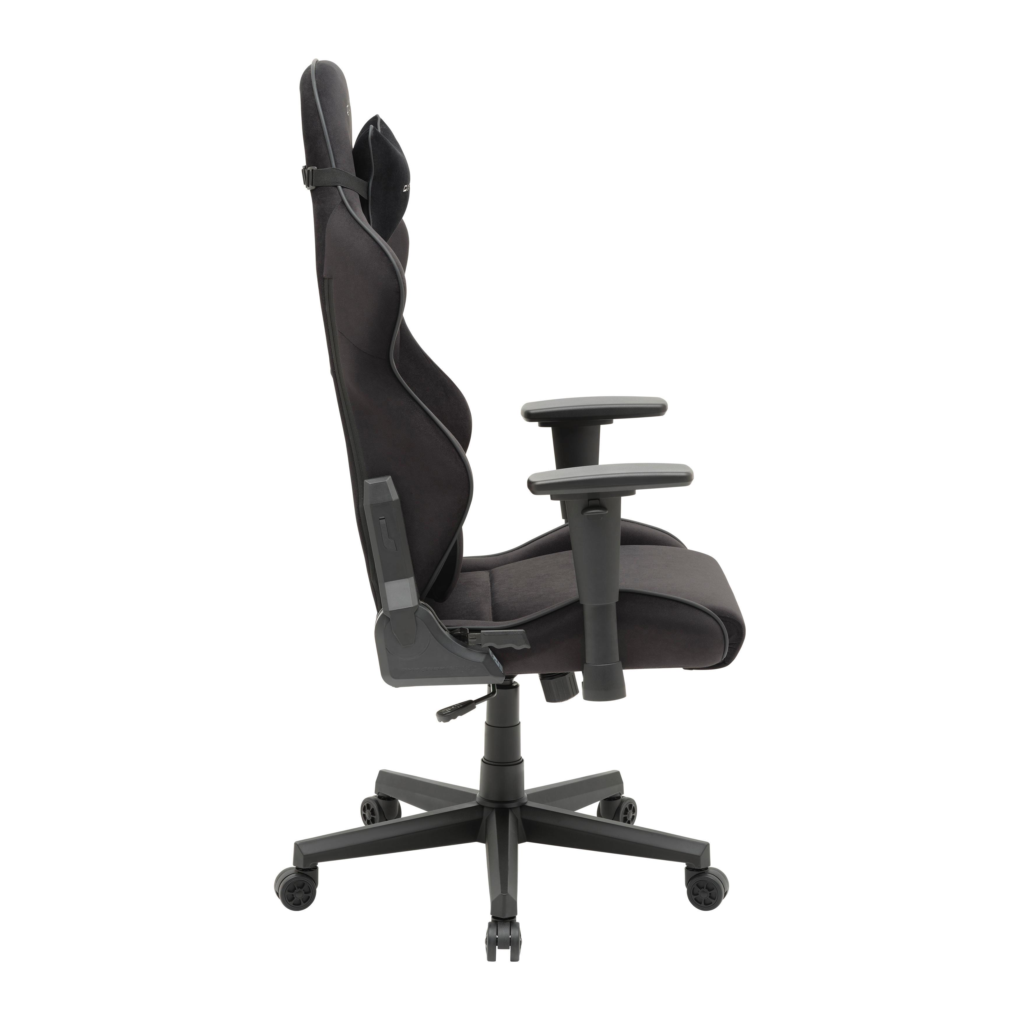 Gamingstuhl Gladiator Schwarz - Schwarz, MODERN, Kunststoff/Textil (70/126/70cm) - Dxracer