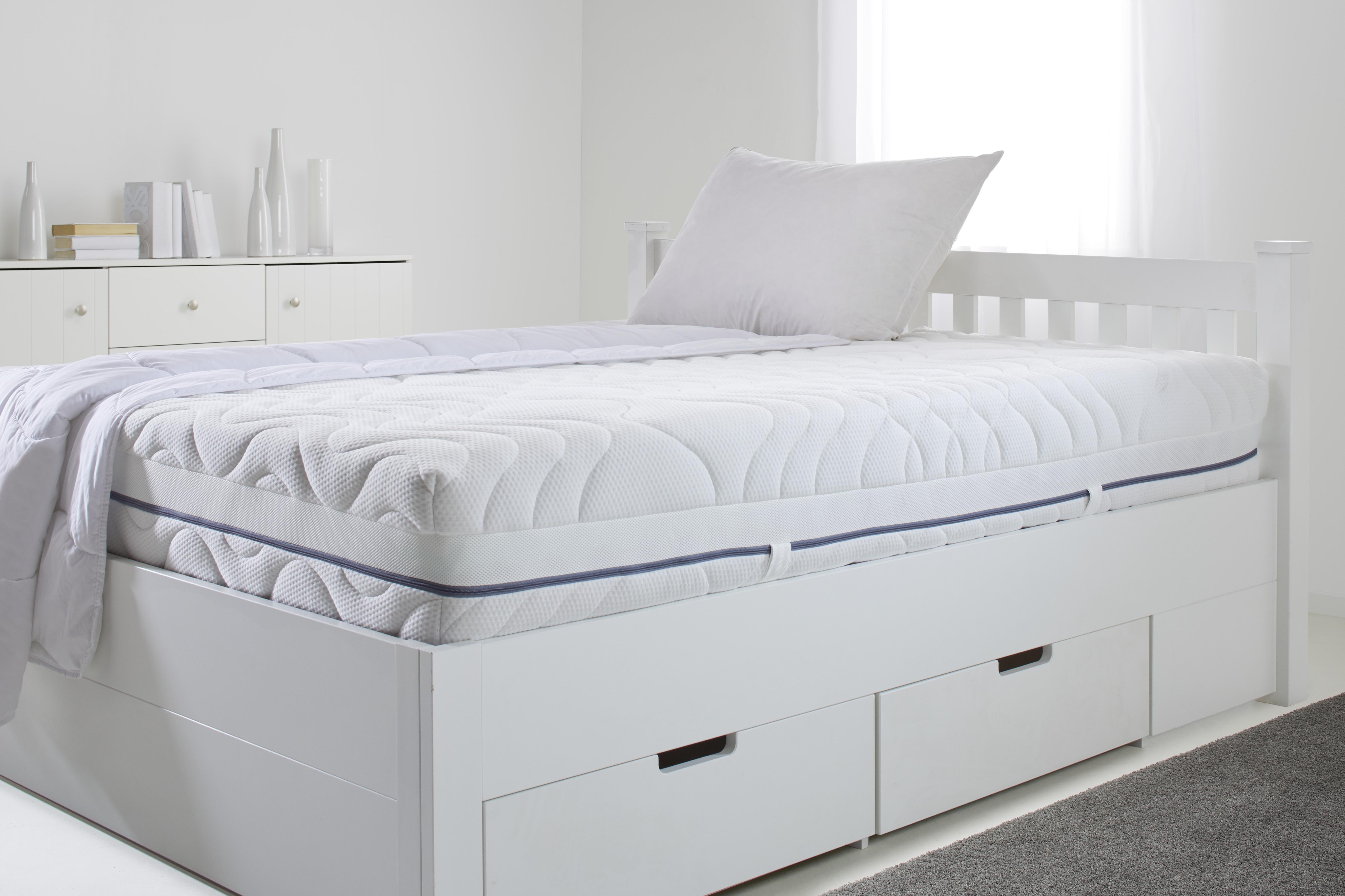 Madrac Od Komforne Pjene Wave Deluxe H3/h4 - bijela, tekstil (90/200cm) - Nadana