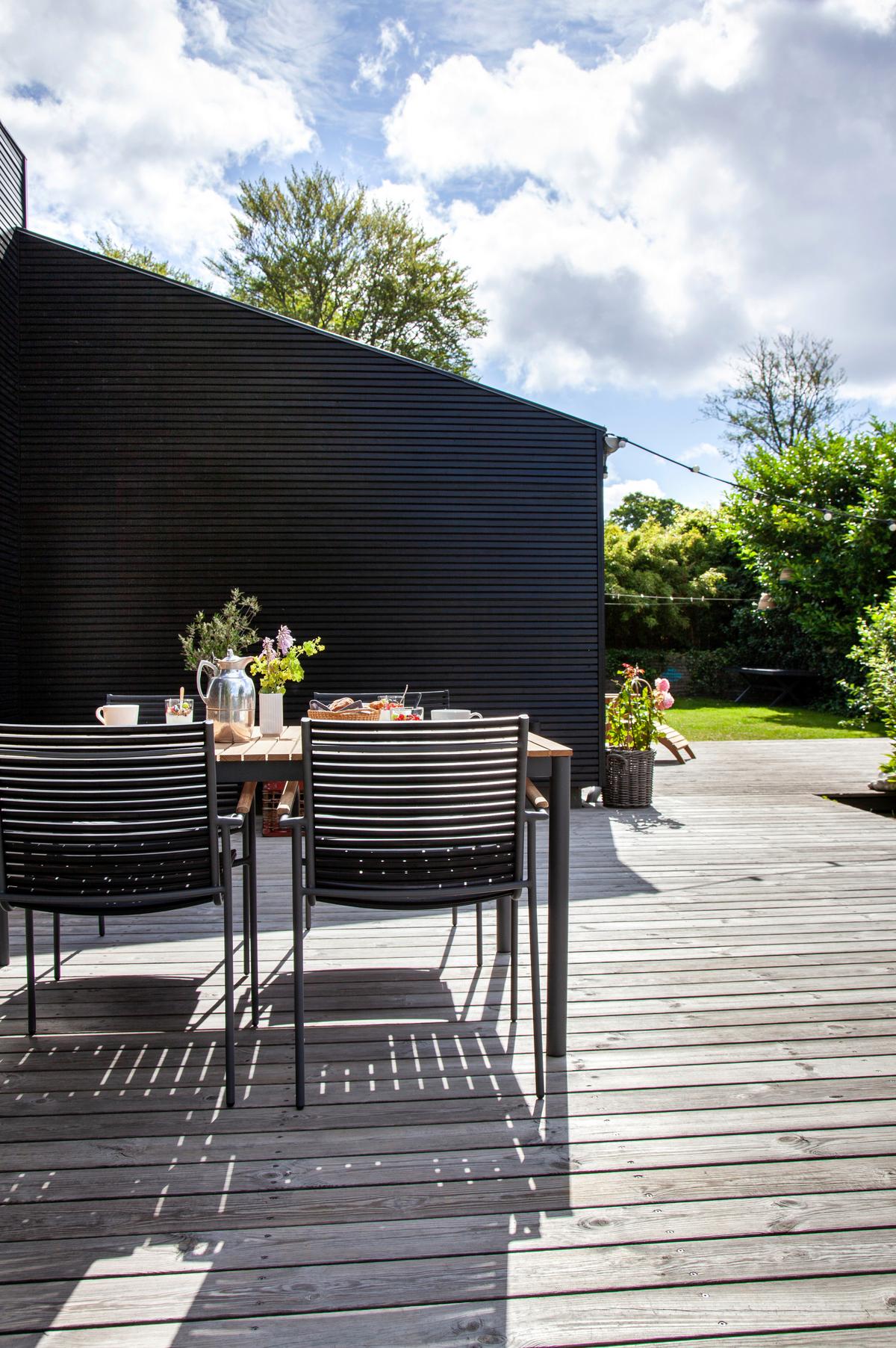 Gartentisch Mood Teakholz/Anthrazit - Anthrazit/Teakfarben, KONVENTIONELL, Holz/Metall (167,5/100/74cm) - Gardenson