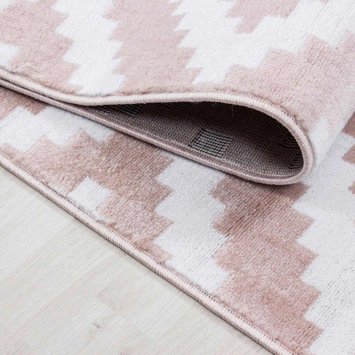 Webteppich Plus Pink ca. 200x290cm - Pink, KONVENTIONELL, Textil (200/290cm) - Novel