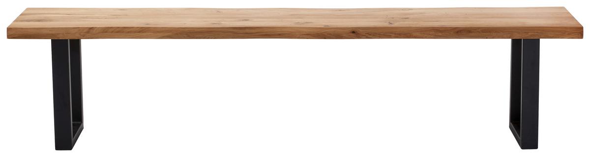 ŁAWKA COUNTRY - czarny, Natur, metal/drewno (160/44/40cm) - Landscape