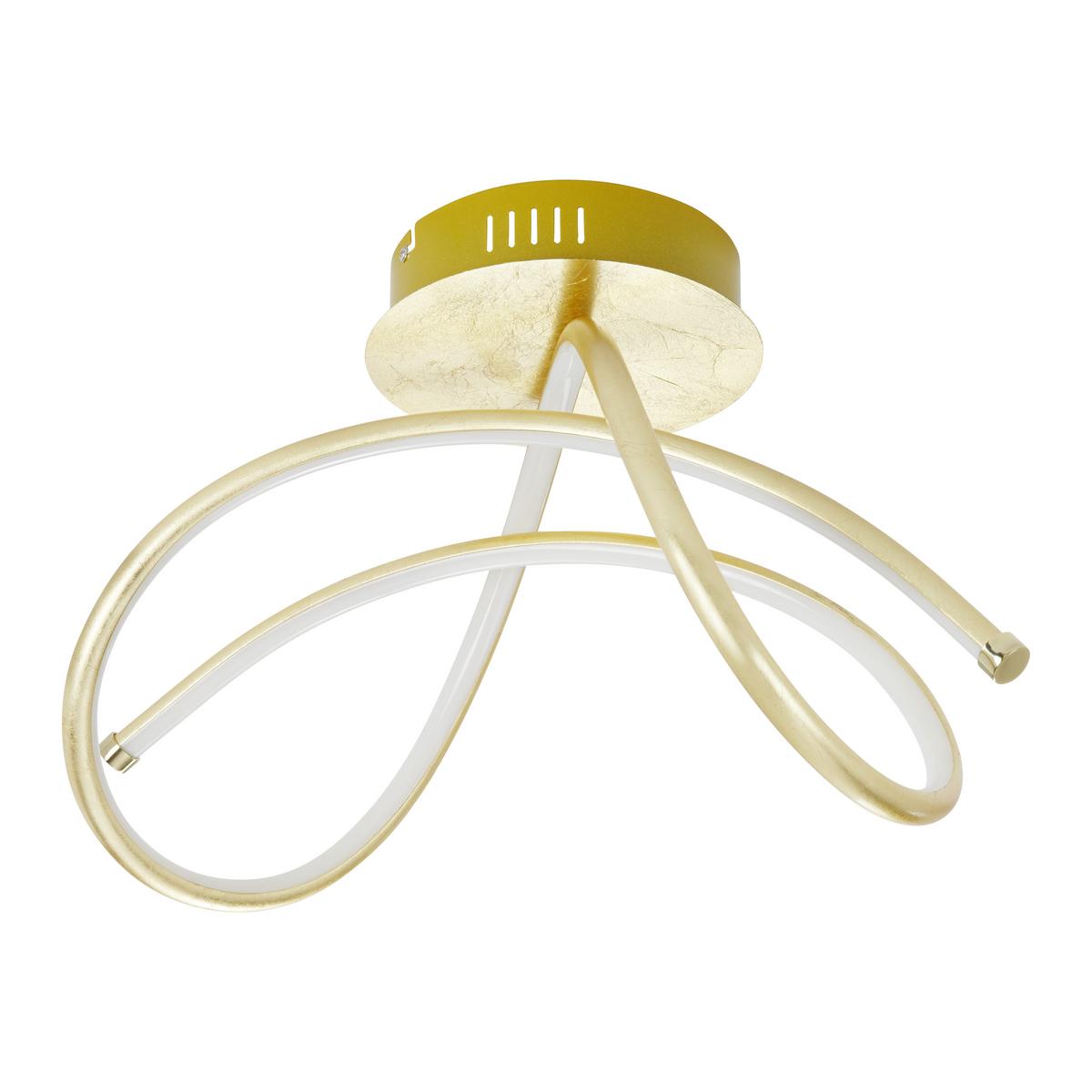 LED-Deckenleuchte Violetta max. 30 Watt - Goldfarben, Kunststoff/Metall (51/28/30cm)