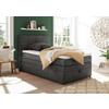 Boxspringbett Tacoma 3 inkl. Topper ca. 120x200cm Anthrazit - Anthrazit, KONVENTIONELL, Kunststoff (120/200cm) - MID.YOU