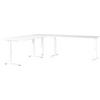 Eckschreibtisch Ribera in Weiss - Weiss, Modern, Holzwerkstoff/Metall (260/68-91/200cm) - Premium Living