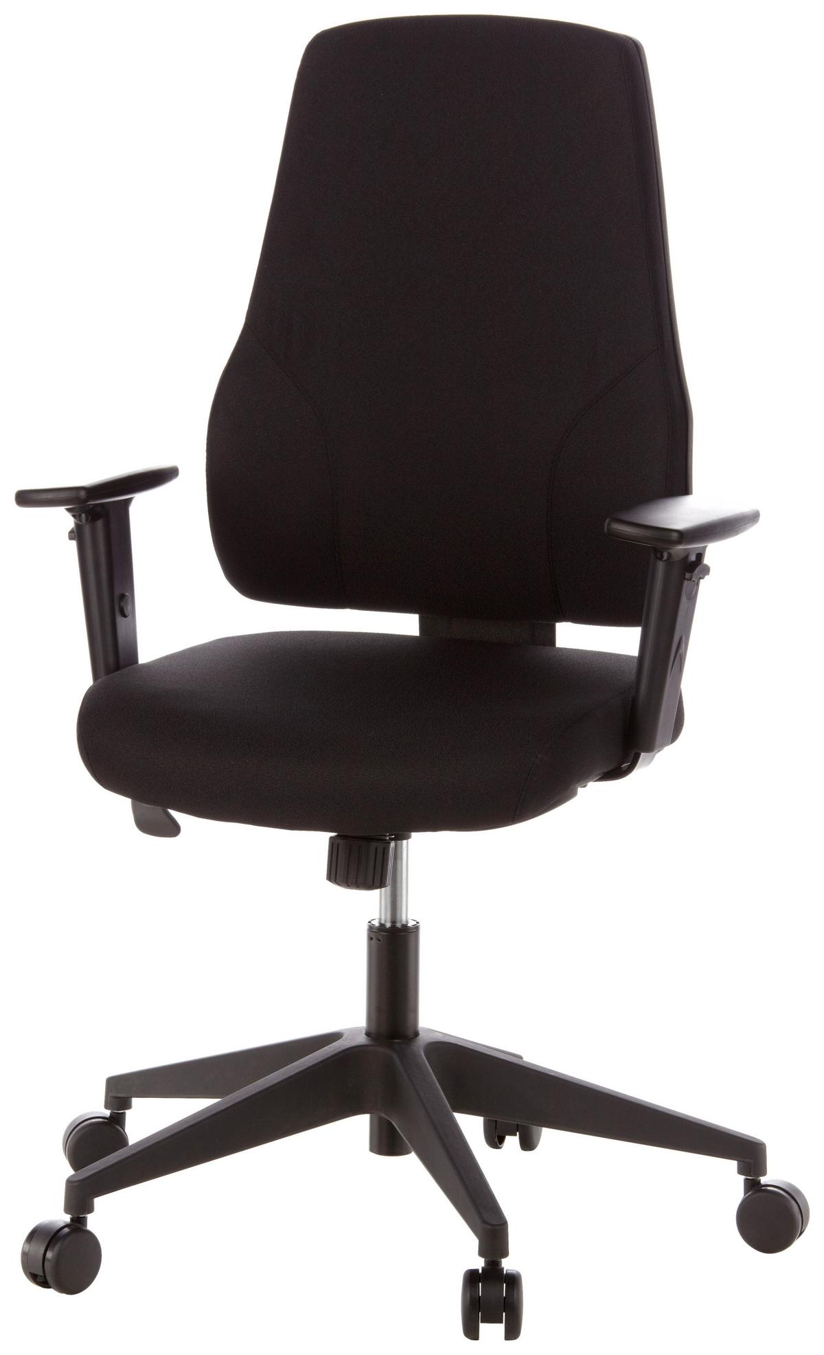 Vrtljiv Stol Pro-tec 100, Črna - črna, Moderno, umetna masa/tekstil (57/126/45cm) - MID.YOU