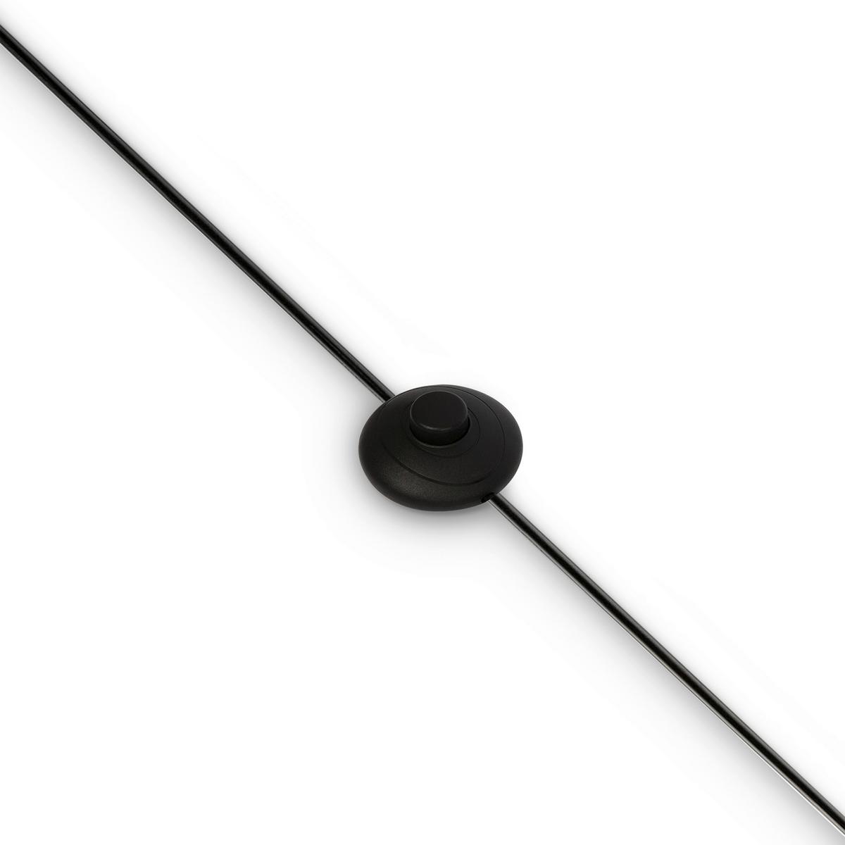 STEHLEUCHTE CALVIN - Schwarz, Trend, Holz/Kunststoff (44/164,2/60,7cm) - MAYTONI