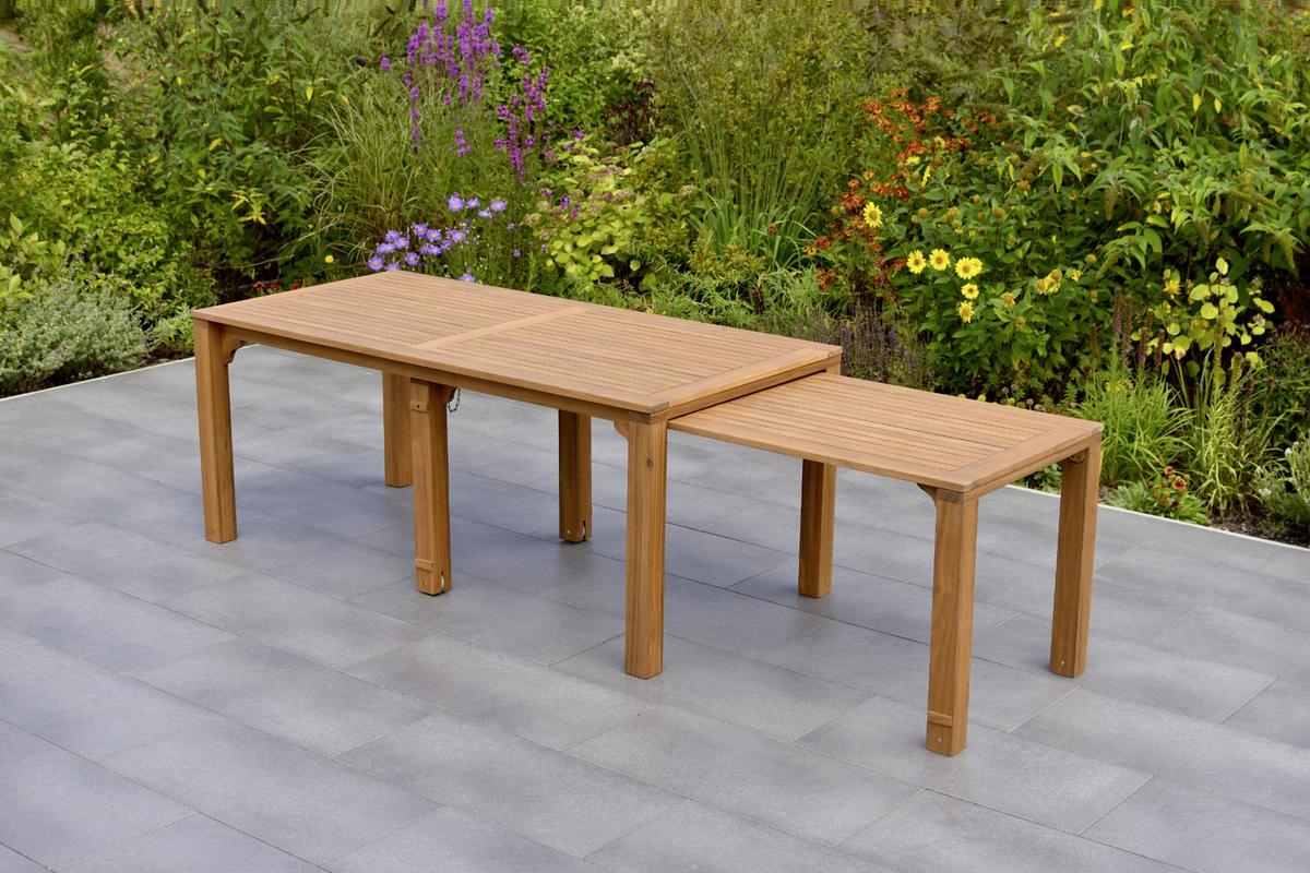 Vrtna Miza Flex, 185x90x76cm, Masivno - rjava, Konvencionalno, les (185/90/76cm) - Gardenson
