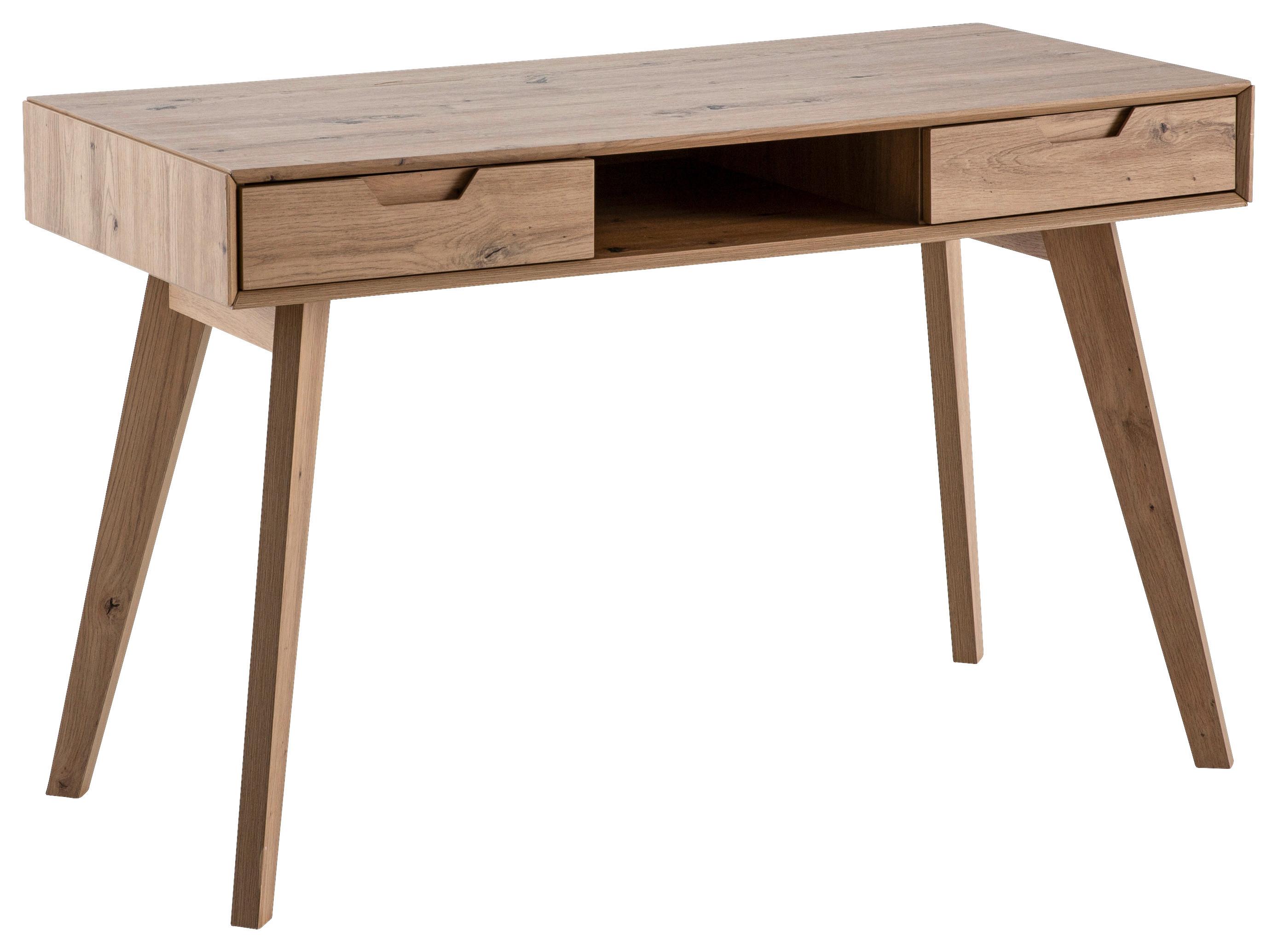 SCHREIBTISCH WL6.874 - Eichefarben, Design, Holz/Holzwerkstoff (120/55/77cm) - MID.YOU