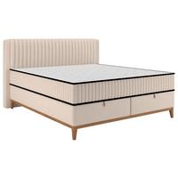 Bett Elena Creme ca. 180x200cm - Creme, KONVENTIONELL, Holz/Holzwerkstoff (180/200cm) - Sembella
