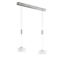 LAMPA WISZĄCA LED 60968 LAVIN - kolor niklowy/kolor chromowy, Design, metal/szkło (64/20/150cm) - Fischer & Honsel