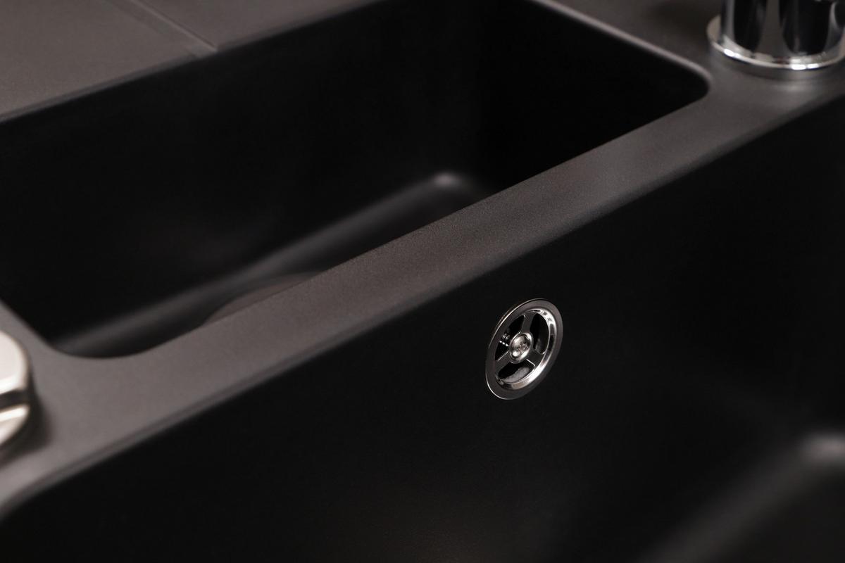 Pomivalno Korito Austin, 100x50cm - črna, Design, kamen (100/20/50cm) - Respekta