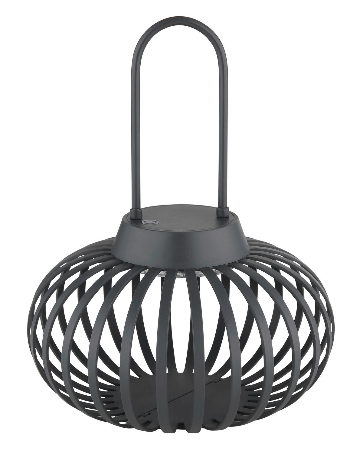 Akku-Tischleuchte Allegra Anthrazit/Weiß max. 1 Watt - Anthrazit, MODERN, Kunststoff/Metall (20,5/25,5cm) - Globo