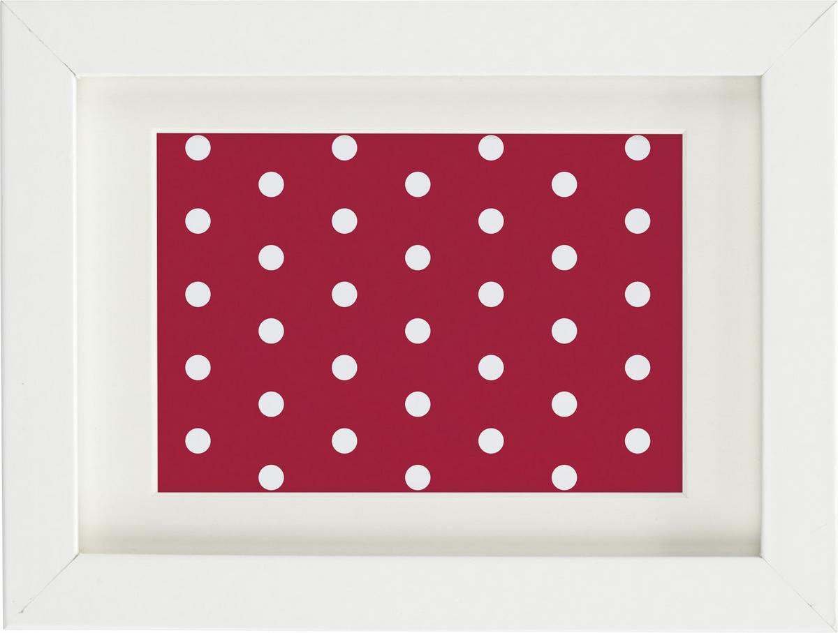 Bilderrahmen Gitta in Weiß ca. 30x40cm - Weiß, MODERN, Glas/Holzwerkstoff (30/40cm) - Modern Living