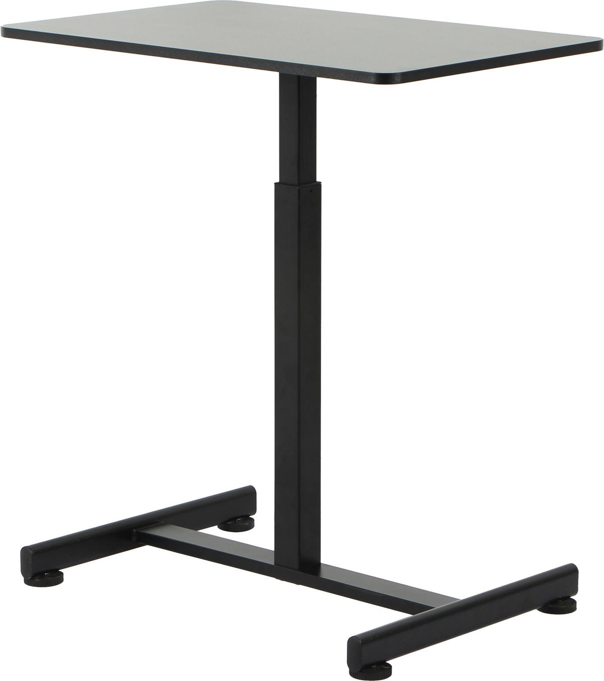 Schreibtisch Danny Schwarz - Schwarz, MODERN, Holzwerkstoff/Metall (75/48/75-110cm) - Mömax