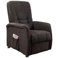 Relaxsessel Harry Dunkelbraun Nylon/Struktur - Dunkelgrün/Dunkelbraun, Design, Kunststoff/Textil (77/107/88cm) - Livetastic
