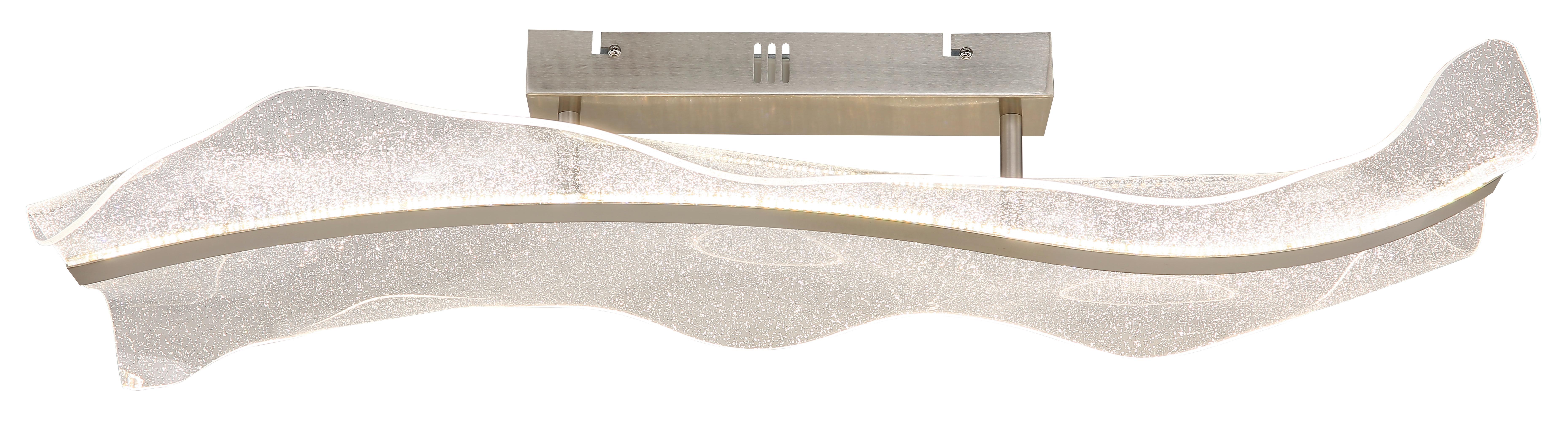 Stropna Led-svetilka Saque, S Sijalko - prozorno, Design, kovina/umetna masa (80/30/18cm) - Globo