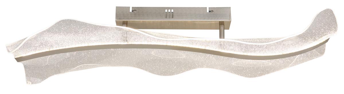 Stropna Led-svetilka Saque, S Sijalko - prozorno, Design, kovina/umetna masa (80/30/18cm) - Globo