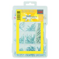 Csavar, Tipli, Rajszeg Szett Mixbox - ezüstszínű, műanyag/fém - Suki