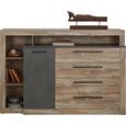 Sideboard in Kieferfarben - Dunkelgrau/Schwarz, LIFESTYLE, Holzwerkstoff/Kunststoff (160,5/107,3/43,4cm) - Modern Living Sideboard in Kieferfarben - Dunkelgrau/Schwarz, LIFESTYLE, Holzwerkstoff/Kunststoff (160,5/107,3/43,4cm) - Modern Living