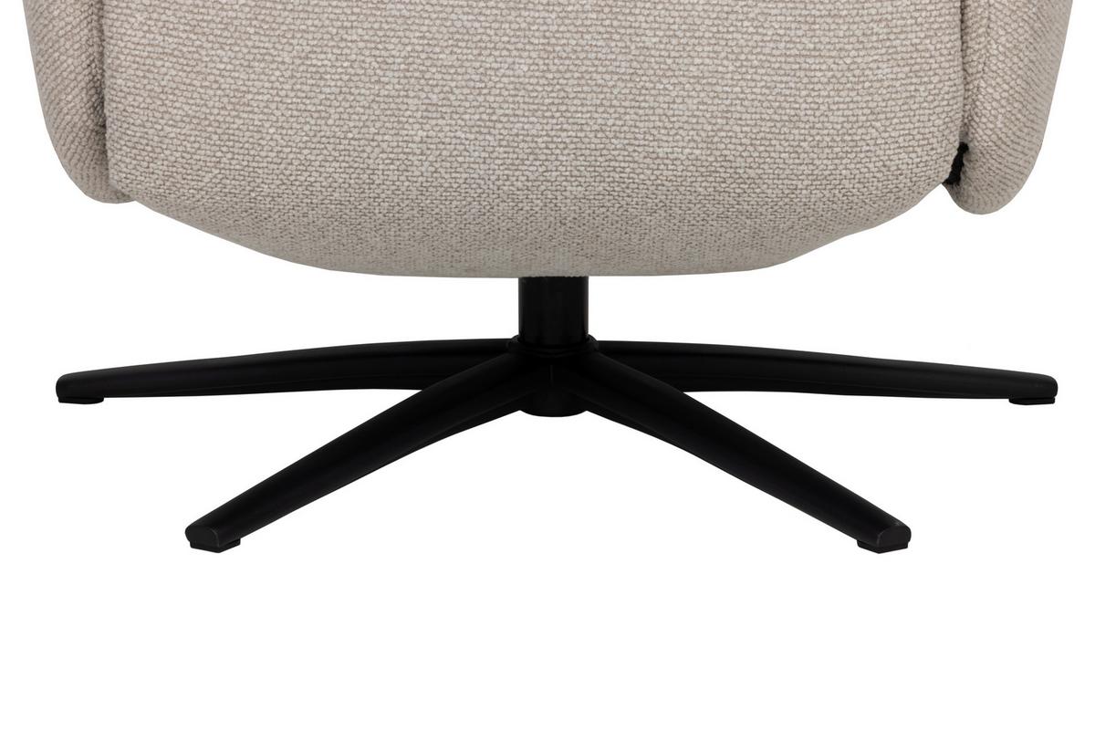 Počivalnik Snooze, Bež - črna/bež, Design, kovina/tekstil (77/112/86cm) - Livetastic