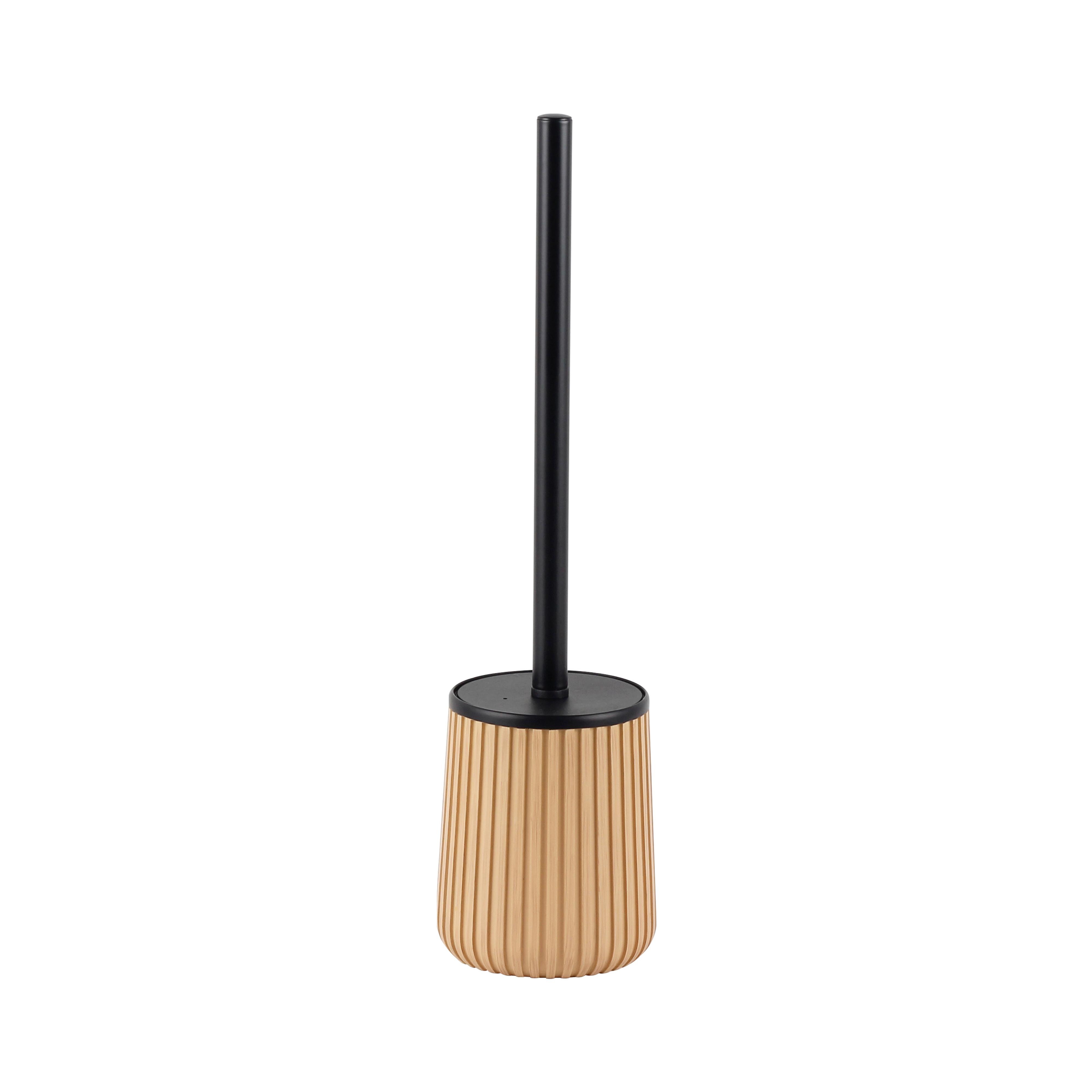 TOALETTBORSTSET LOFT - sandfärgad/svart, Modern, metall/plast (10,2/39,5cm) - Mömax