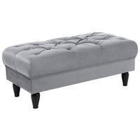 Tabure Cupido, Siva - siva/črna, Design, tekstil/les (110/44/56cm) - MID.YOU