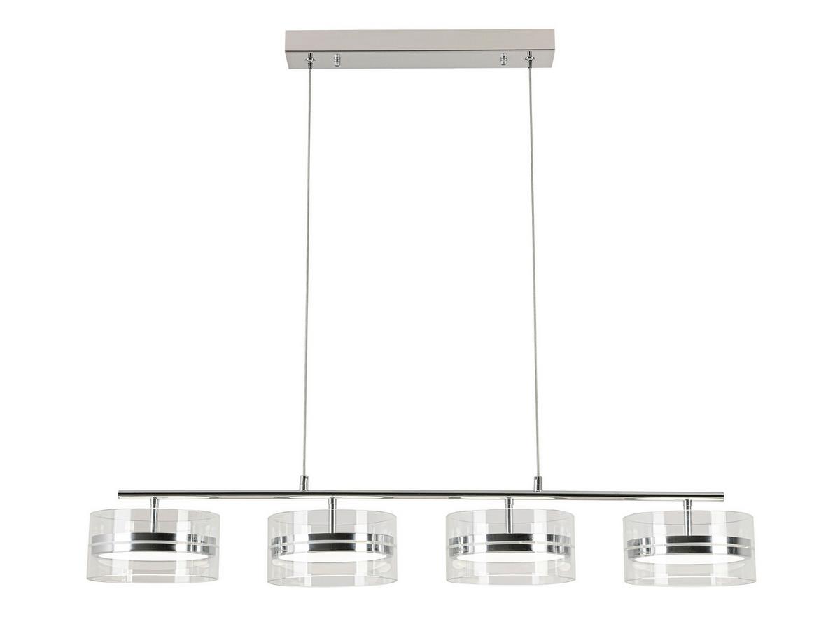 LAMPA WISZĄCA LED LUCA *SBN*SH* - kolor chromowy, Design, tworzywo sztuczne/metal (93/18/120cm) - Novel