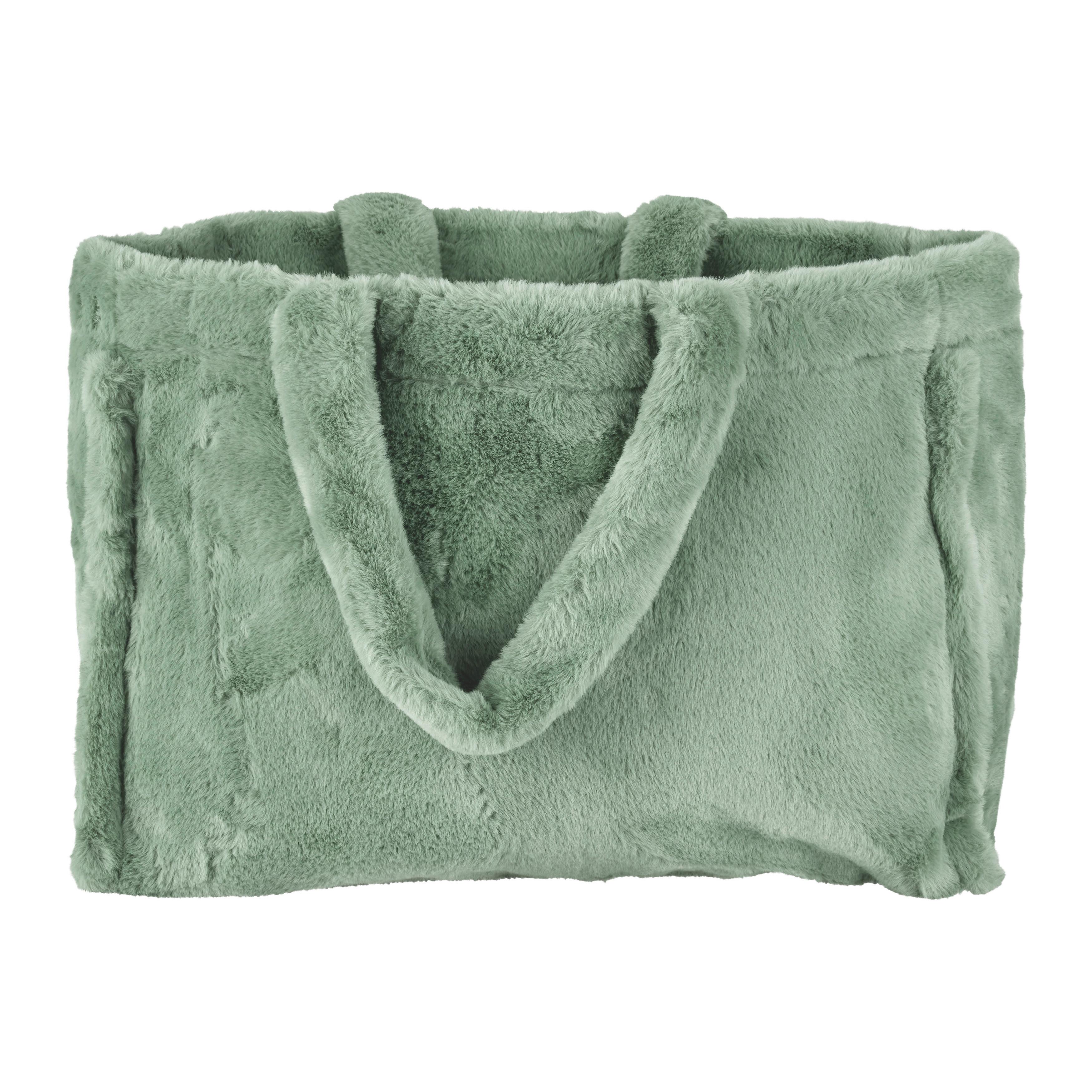Bevásárlótáska Liz - zsályazöld, textil (30/40cm) - Modern Living
