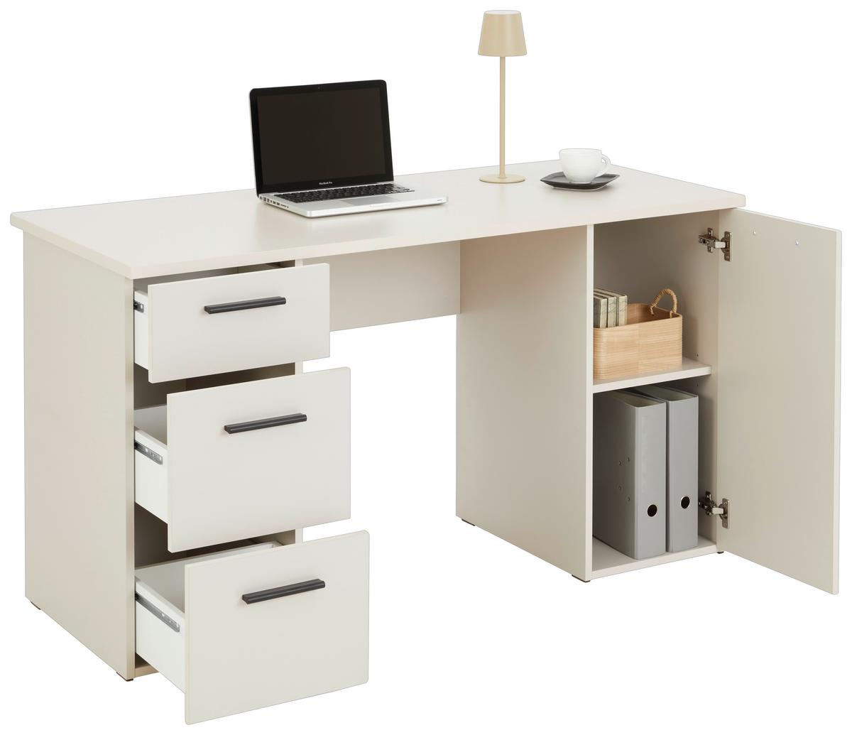 Masă de scris MX 143 - alb/cașmir, Modern, material pe bază de lemn (138/76/60cm) - Modern Living