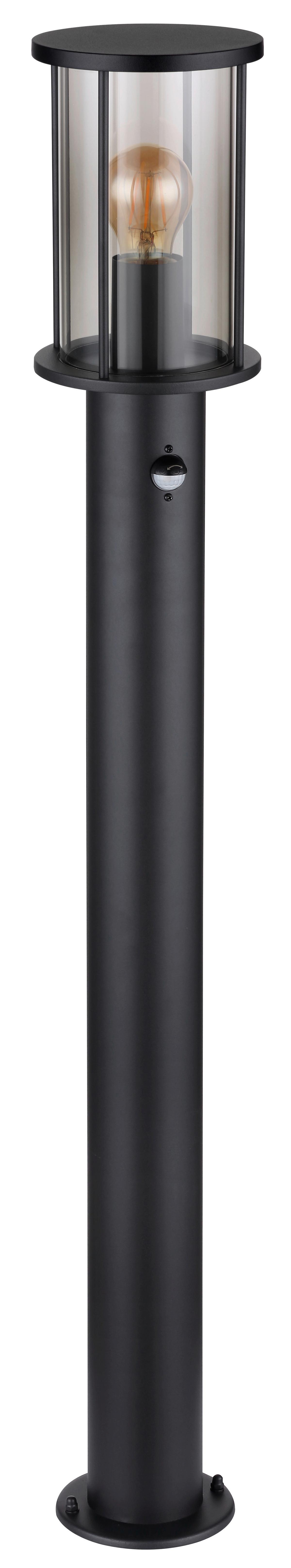 Außenleuchte Gracey Schwarz max. 60 Watt - Schwarz, Konventionell, Glas/Metall (14,3/100cm) - Globo