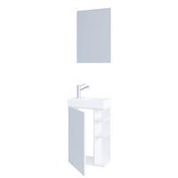 Kopalnica Za Goste Lumia, Bela - bela, Moderno, steklo/leseni material (40cm) - MID.YOU