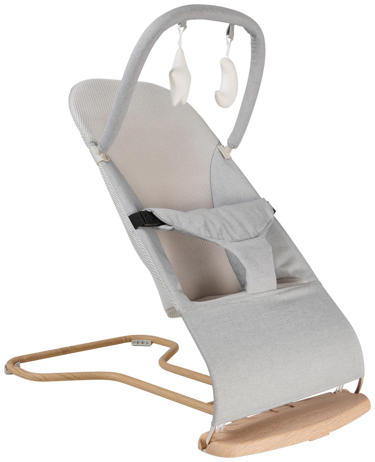 BUJAK WOODY - kolor dębowy/jasnoszary, Trend, tworzywo sztuczne/metal (67/39/40cm) - Jimmylee