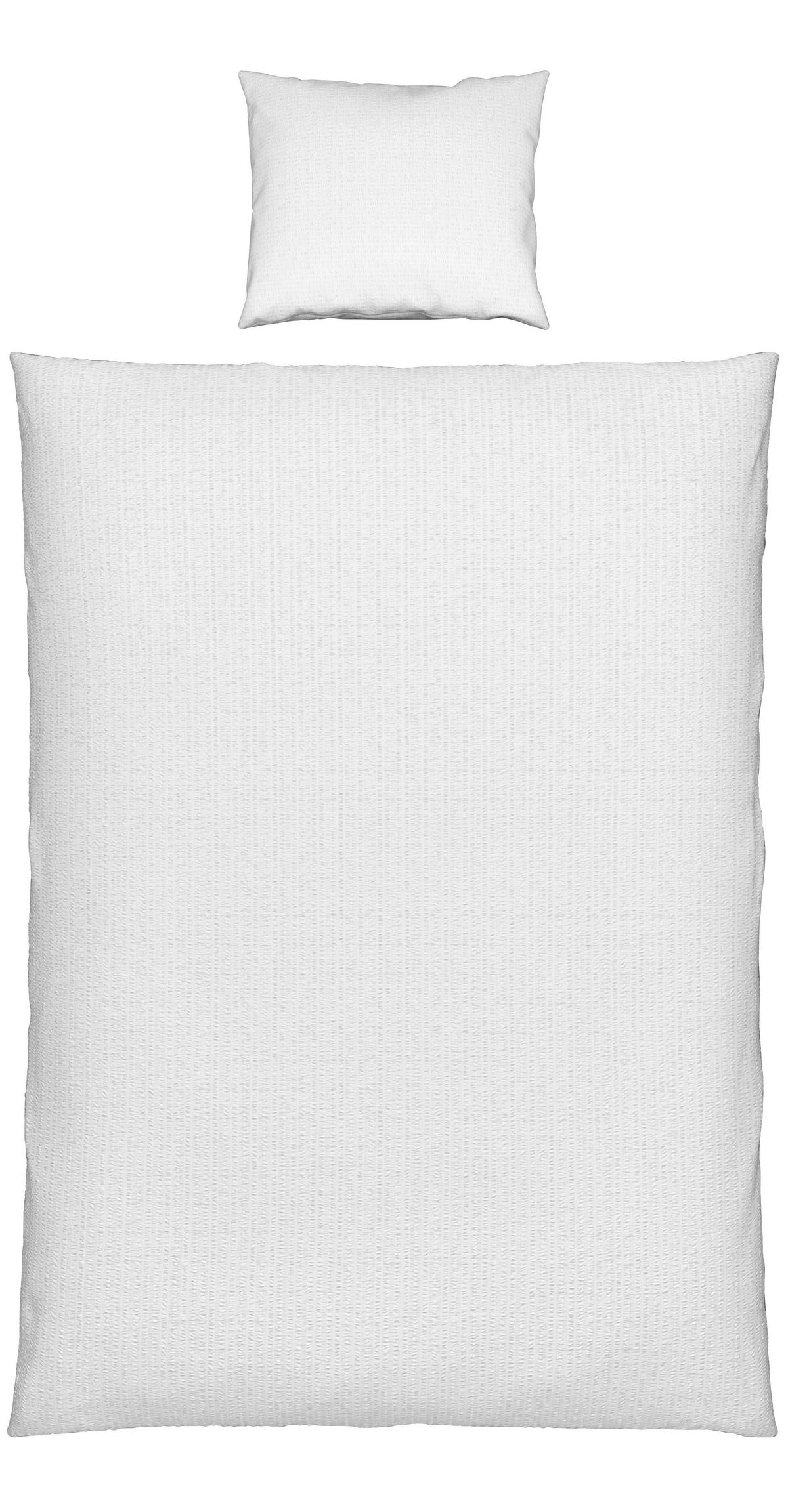 BETTWÄSCHESET GISI - Weiss, Konventionell, Textil (160/210cm) - Modern Living