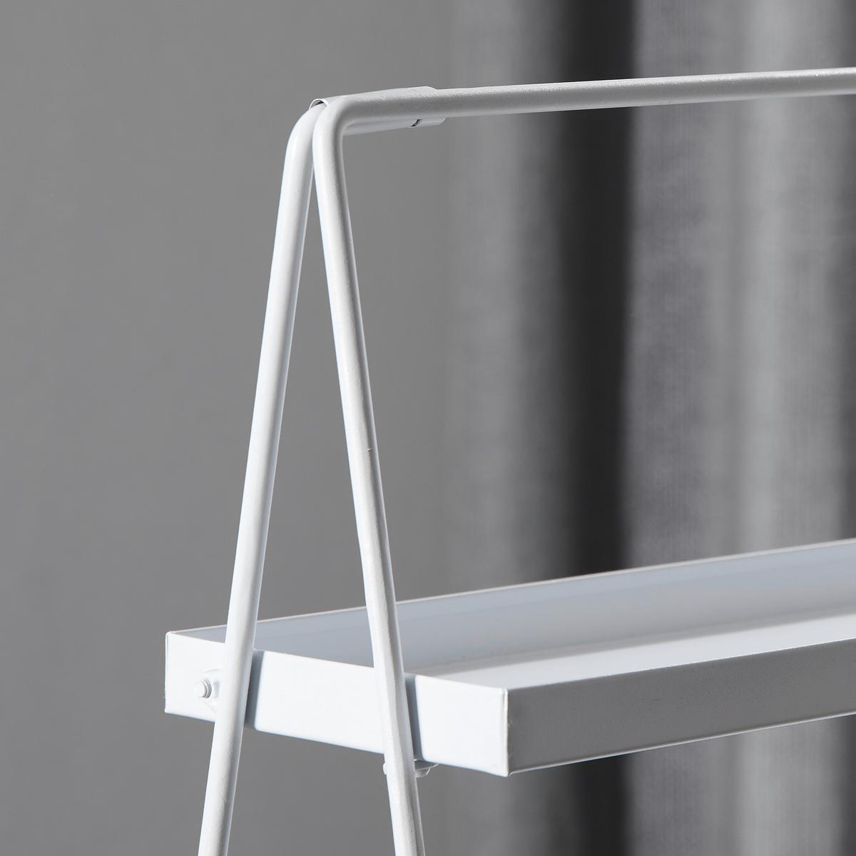 Dekor Polc Minna - fehér, Basics, fém (44/53/21,5cm) - Premium Living