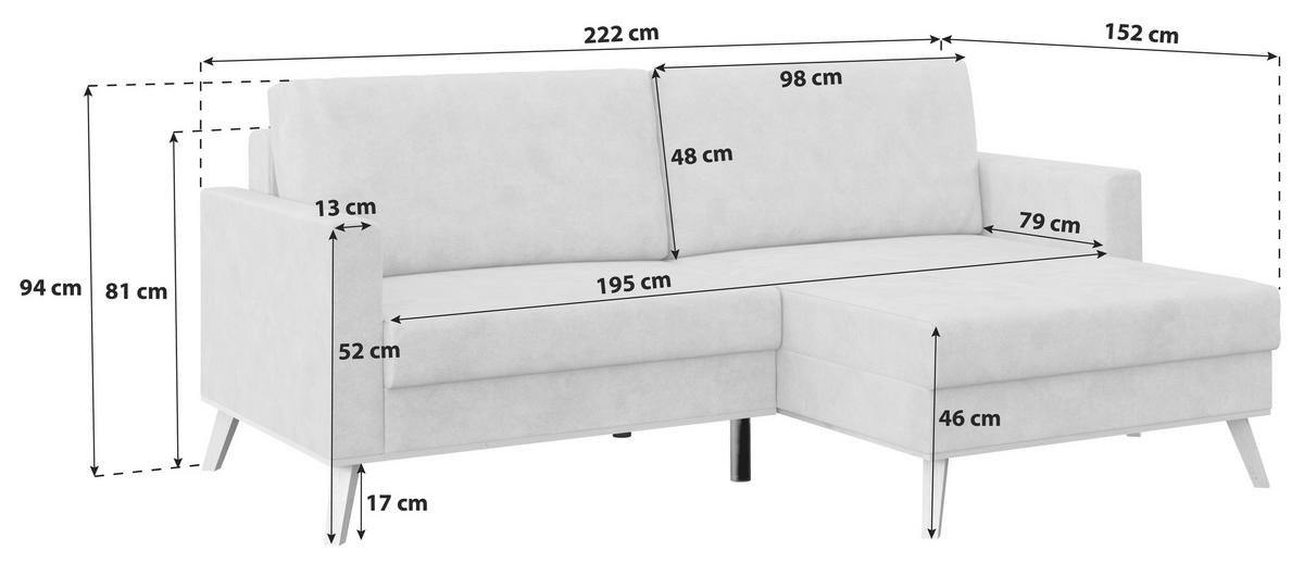 Coltar CARINI - argintiu/crem, Basics, textil (222/152cm) - Modern Living