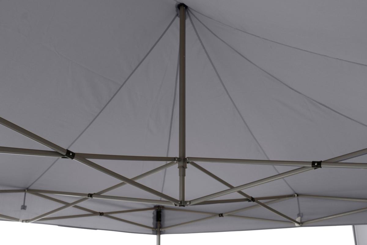 Pavillon 450x300 cm mit Seitenteilen - Grau, KONVENTIONELL, Textil (450/330/300cm) - Siena Garden
