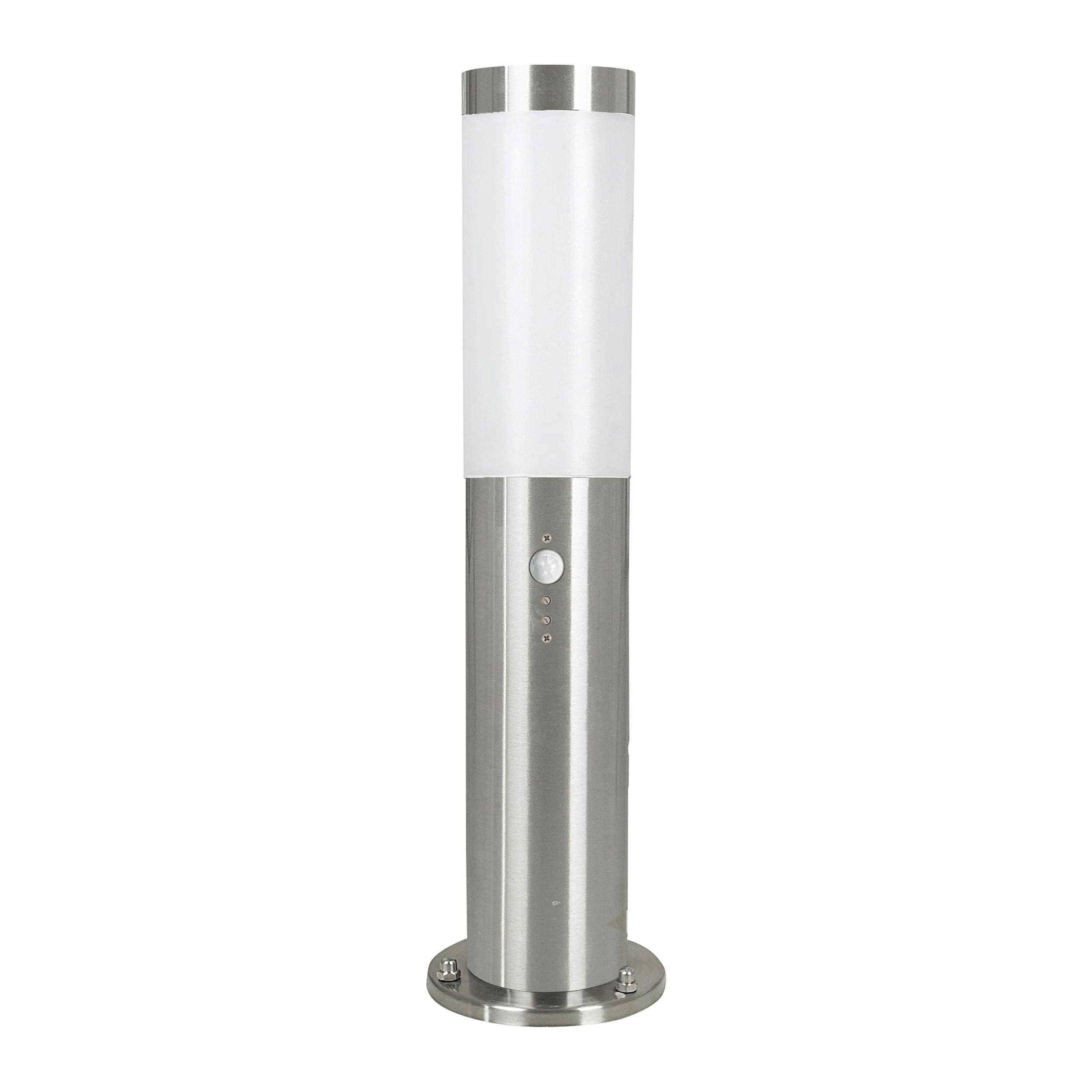 Wegeleuchte Helsinki H-450 Weiss - Weiss/Edelstahlfarben, Basics, Kunststoff/Metall (7,5/45cm) - Eglo