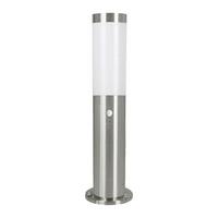 Wegeleuchte Helsinki H-450 Weiss - Weiss/Edelstahlfarben, Basics, Kunststoff/Metall (7,5/45cm) - Eglo