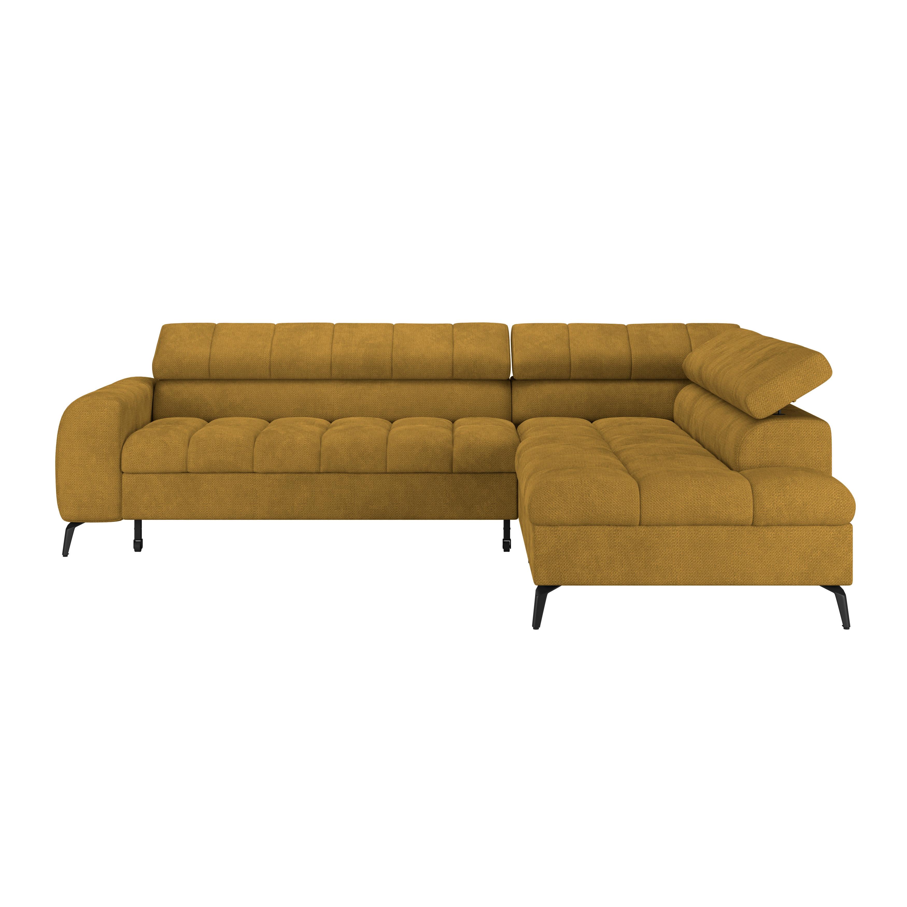 Colţar Volf - teracotă/negru, Trend, plastic/textil (261/203cm) - Modern Living