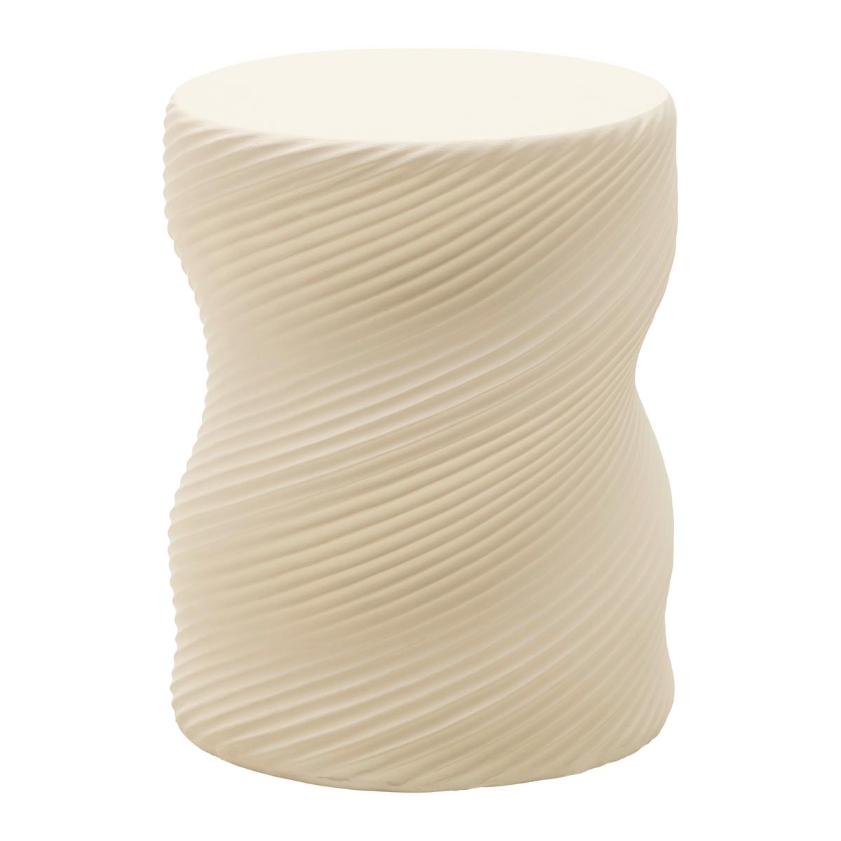 Hocker/Beistelltisch Milo Greige - Greige, MODERN, Stein (32/32/40cm) - Mömax