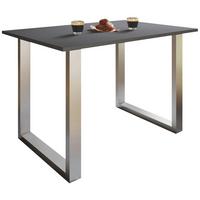 TABLE XONA - anthracite/couleur argentée, Basics, métal/matériau de bois (140/50/76cm) - MID.YOU
