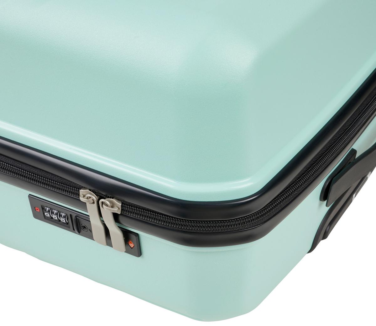 Reisekofferset Capri Mintgrün, 3-teilig - Mintgrün, KONVENTIONELL, Kunststoff/Textil - Mömax